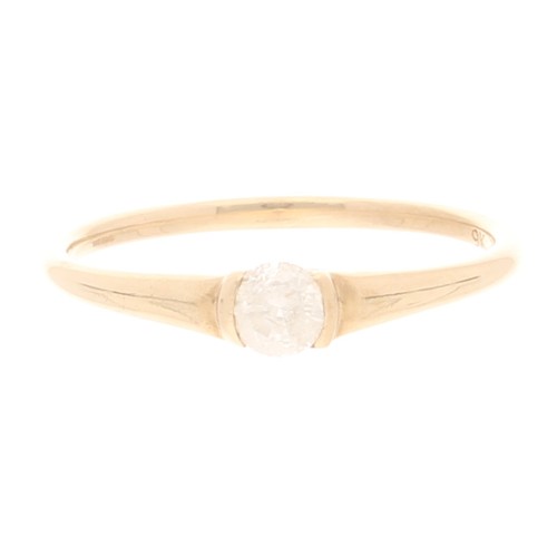 Solitärring karat gelbgold - solitärring,