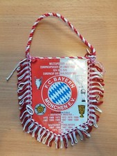  Rarität FC Bayern München Wimpel  16x14 cm