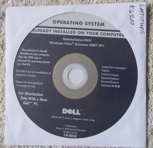 Dell reinstallations - reinstallations, cd