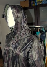  PVC CAMO Regenmantel + Kapuze