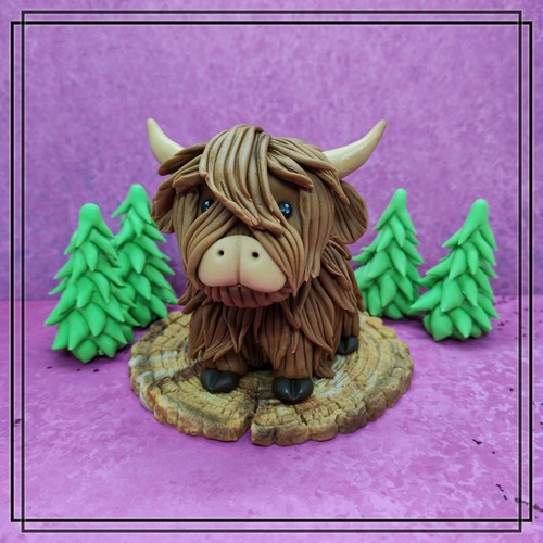 Highland kuh tortenfigur aus - kuh,