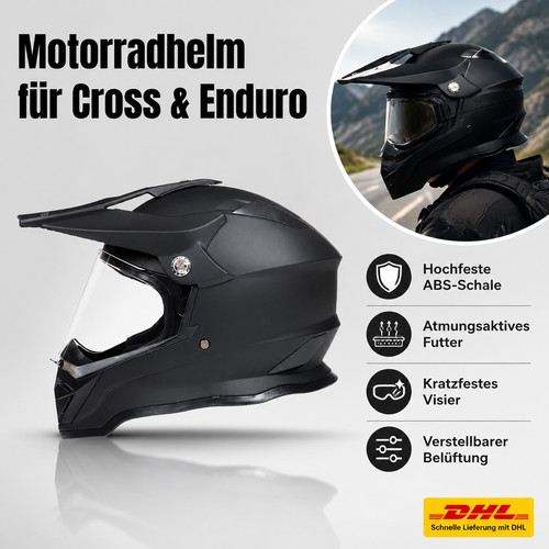 Rally crosshelm mit visier - rally,