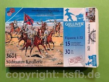 1:72 Gulliver #3601 US Bürgerkrieg Südstaaten Kavallerie Confederate Cavalry RAR