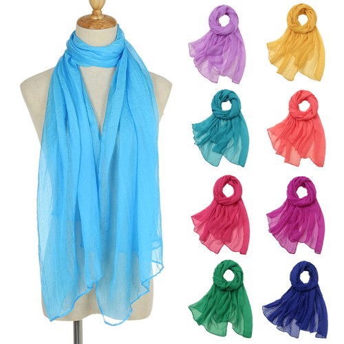 Chiffon schal unifarben - chiffon,