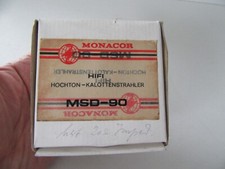 MONACOR HIFI Hochton Kalottenstrahler MSD-90 8 OHM input  5W max. 35W Neu in OVP