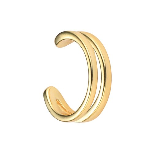 Earcuff double silber 925 - silber, gold