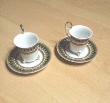Espresso Tassen Mokkatassen 2erSet  2 Tassen Und 2 Unterteller OrientalischStyll
