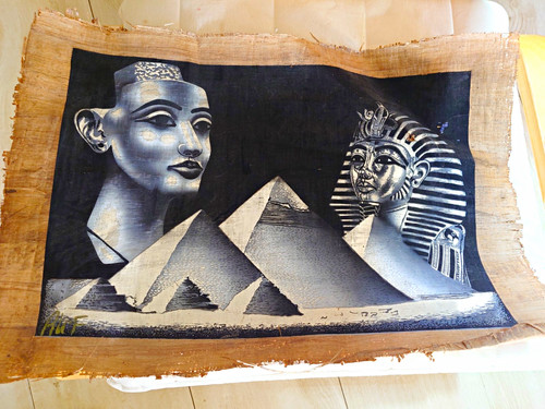 Original papyrus bild - papyrus,