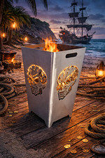 Feuerkorb Schädel Skull