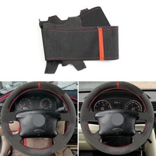 Rote Linie Wildleder Lenkrad