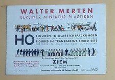 43262 KATALOG Modelleisenbahn - Walter MERTEN Berliner Miniatur - 1962