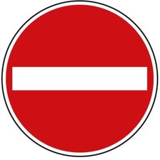 Verbot der einfahrt 267 - verbot,