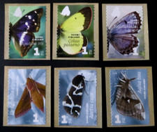 Finnland, Tag-/Nachtfalter 2007/08, Mi.Nr. 1861/63 + 1922/24 postfrisch (P2320)