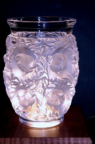Vase cristal lalique bagatelle - lalique,