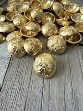 6 Stück gold gewölbte