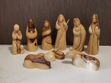 13 cm Olivenholz Figuren set