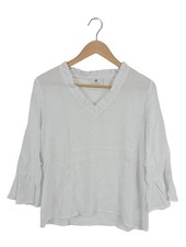 SIENNA Schlupf-Bluse Damen Bluse Gr. DE 36 weiß Casual-Look