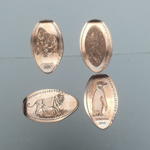 London zoo elongated coin - zoo,
