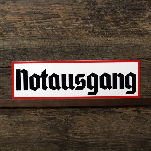 Schild notausgang wegweiser - notausgang,
