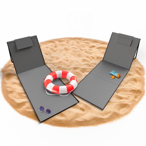 Strandliege 2er set - strandliege,