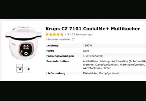 Krups cook4me cz7101 - krups,
