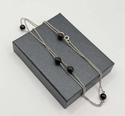 925 silber onyx halskette - 925,