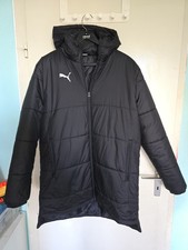 PUMA Mantel Jacke Bench Gr.L Neu Damen Jacke Schwarz mit Kapuze