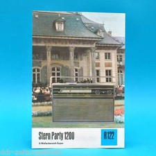 Stern Party 1200 2-Wellen-Super 1974 | Prospekt Werbung DEWAG DDR Radio R122 C
