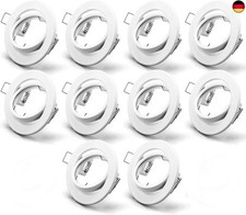 10x GU10 Einbaurahmen