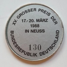 Orig. Teilnehmermedaille  Ringen Grosser Preis von Deutschland 1988  !!  TOP