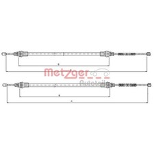 Metzger Handbremsseil hinten
