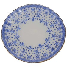 Untertasse Goldrand Stempeln sind unterschiedlich Schaller Blaue Lilie Blumendek