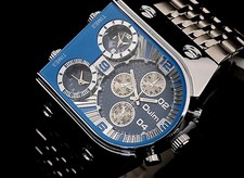 Dual Timer Herrenuhr Blau