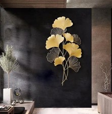 Wandskulptur Metall Gold