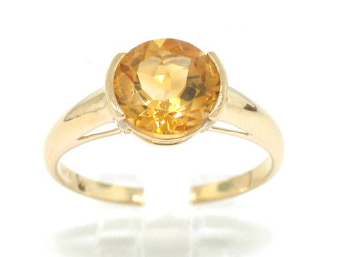 Citrin ring 585 - 585, gelbgold