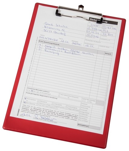12x klemmbrett din rot - klemmbrett,
