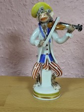 Meissen Porzellan Figur Affenkapelle Affenmusiker Geige Top 1 Wahl