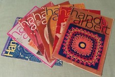 7 DDR Stickerei Zeitschrift "handarbeit" konvolut Hefte 1975-1986 original