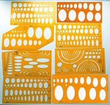 ZEICHEN SCHABLONE ROTRING 831 | 841 | ELLIPSEN | AUSWAHL !!