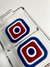 Glasschale menage 60er design - glasschale,