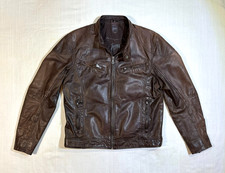 Gipsy Herren Lederjacke. Übergangsjacke Dunkelbraun.Gr.M.Selten TOP,NP: 199 €