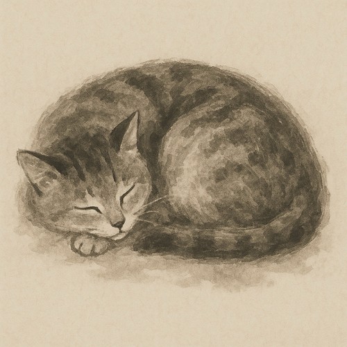 Katze chinesisch tusche - katze,
