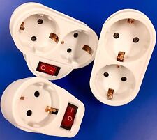 Zwischenstecker Steckdose Dose Multistecker Schuko Doppelsteckdose y EA TT