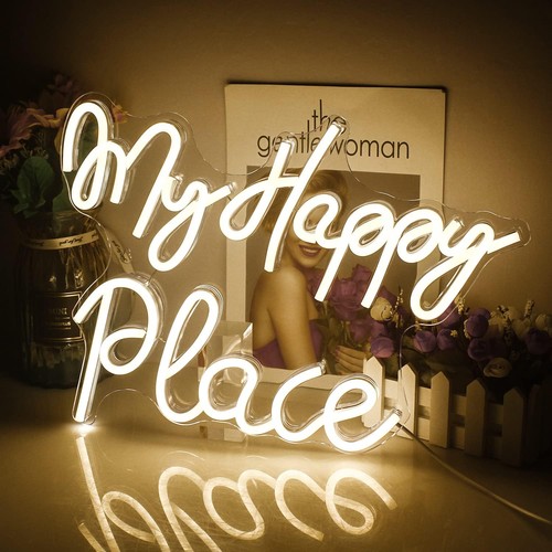 Happy place neon schild - neon,