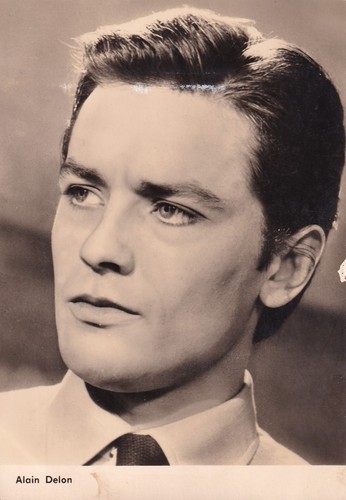Autogrammkarte alain delon - delon,