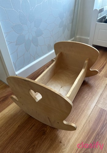 Bulino puppenwiege holz natur - puppenwiege,