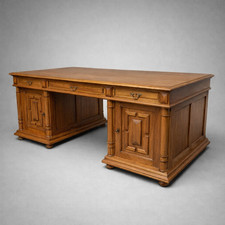 Antiker Doppelschreibtisch