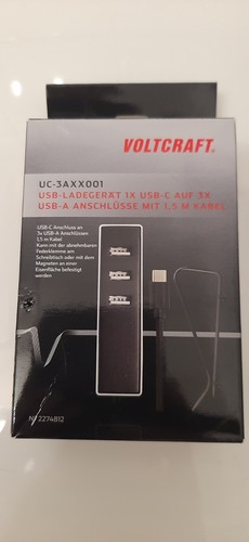 Voltcraft usb ladegerät 3fach - usb,