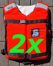 2x Secumar 11M THW Rettungsweste Feststoff Schwimmweste Schwimmhilfe Erwachsene