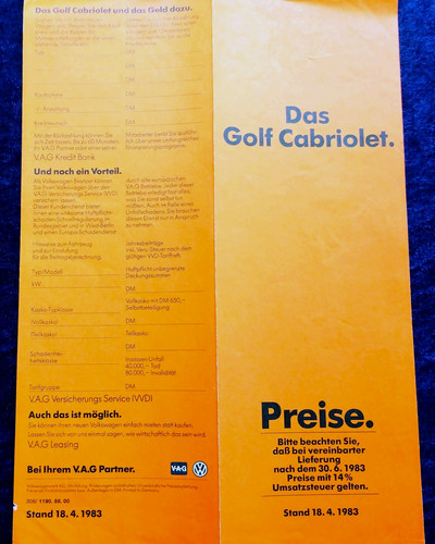 Golf cabrio cabriolet - vw, 1